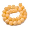 Natural Yellow Jade Bead Strands G-K121-01-12mm-5