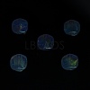 UV Plating Luminous Transparent Acrylic Beads OACR-P010-01C-4