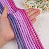 10 Strands 3 Colors Flat Round Eco-Friendly Handmade Polymer Clay Beads CLAY-SZ0002-03A-3
