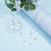 10Pcs 5 Style Natural Trochid Shell/Trochus Shell Pendants SSHEL-FH0001-18-5
