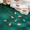 16Pcs 2 Colors 304 Stainless Steel Pendants STAS-HY0002-04-4
