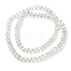 Electroplate Transparent Glass Beads Strands EGLA-K015-13C-2