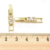 Brass Pave Clear Cubic Zirconia Watch Band Clasps KK-Q804-26G-3