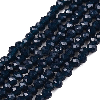 Opaque Solid Color Imitation Jade Glass Beads Strands EGLA-A044-P1mm-D16-1