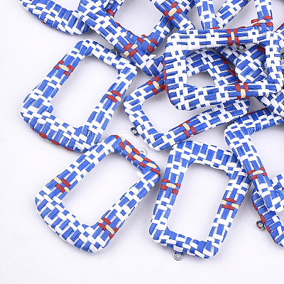 Handmade Raffia Woven Pendants WOVE-T005-38C-1