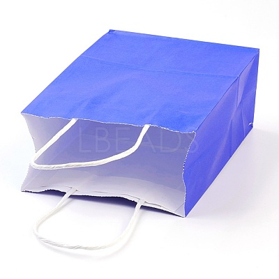 Pure Color Kraft Paper Bags AJEW-G020-D-04-1