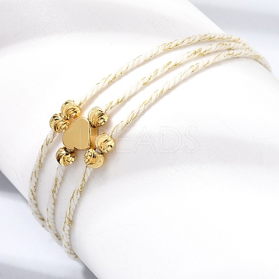Polyester Multi-Strand Bracelets FB-CBA983F-02G-1