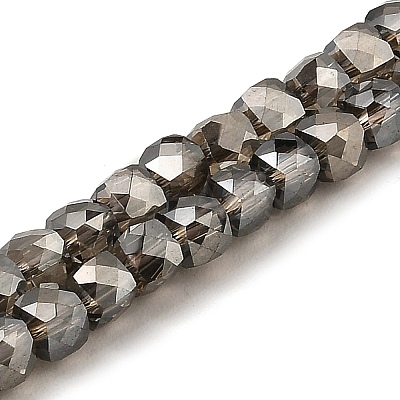 Electroplate Transparent Glass Beads Strands GLAA-C029-03A-05-1