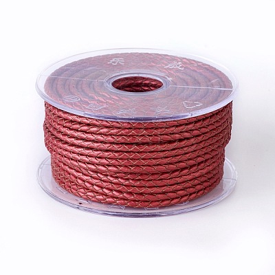 Braided Cowhide Cord WL-I004-3mm-D-25-1