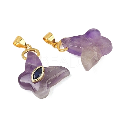 Natural Amethyst Pendants GG-CBA19F2-01G-10-1