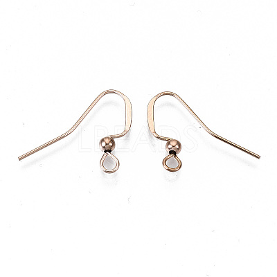 304 Stainless Steel Earring Hooks STAS-N092-104RG-NR-1