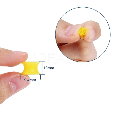 32Pcs 16 Colors Silicone Thin Ear Gauges Flesh Tunnels Plugs FIND-YW0001-17C-1