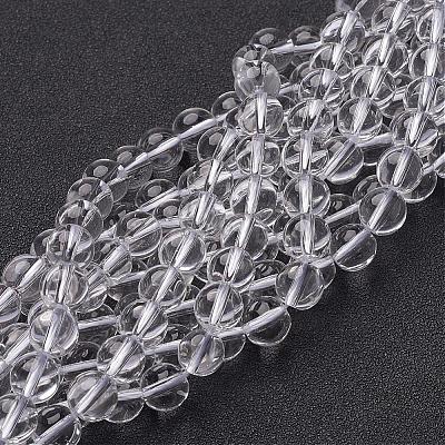 Synthetic Quartz Crystal Beads Strands GSR8mmA039-1-1