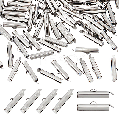 304 Stainless Steel Slide On End Clasp Tubes STAS-UN0044-82B-P-1