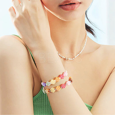 90Pcs 9 Colors Opaque Acrylic European Beads SACR-TA0001-30-1