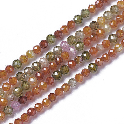 Cubic Zirconia Beads Strands G-F596-48A-2mm-1