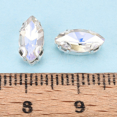Sew on Rhinestone Montee Beads KK-T071-02B-1