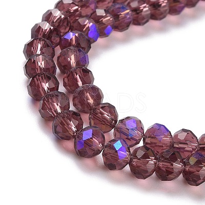 Electroplate Glass Beads Strands X1-EGLA-A034-T4mm-L14-1