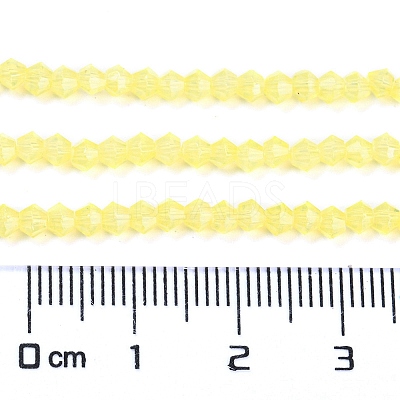 Baking Paint Transparent Glass Beads Strands DGLA-F029-J2mm-06-1