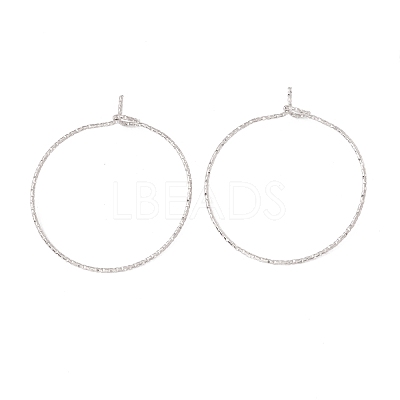 316 Surgical Stainless Steel Hoop Earrings Findings STAS-D183-02P-02-1
