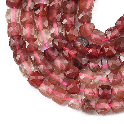 Natural Andesine Feldspar Beads Strands G-D103-C03-1