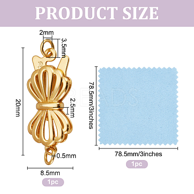 925 Sterling Silver Box Clasps STER-GO0001-67G-1