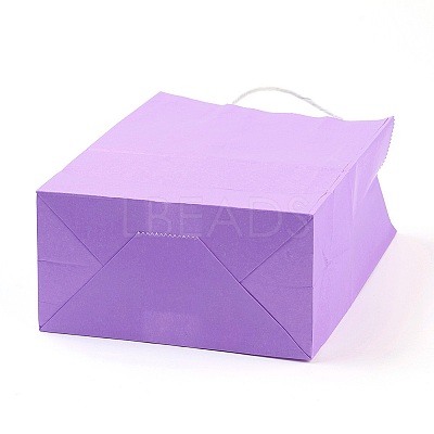 Pure Color Kraft Paper Bags LS-AJEW-G020-C-09-1