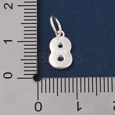 Number Series 925 Sterling Silver Charms LS-STER-Q002-01I-1