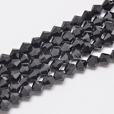Imitate Austrian Crystal Bicone Glass Beads Strands X1-GLAA-F029-4x4mm-02-1