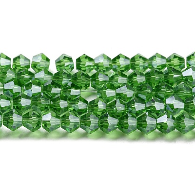 Transparent Electroplate Glass Beads Strands LS-EGLA-A039-T2mm-A03-1