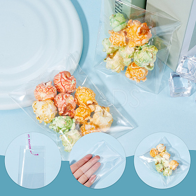 400Pcs OPP Cellophane Self Sealed Bags OPC-SP0001-03D-1