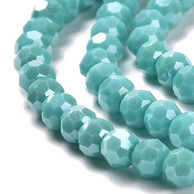 Electroplate Opaque Glass Beads Strands LS-EGLA-A035-P4mm-A12-1