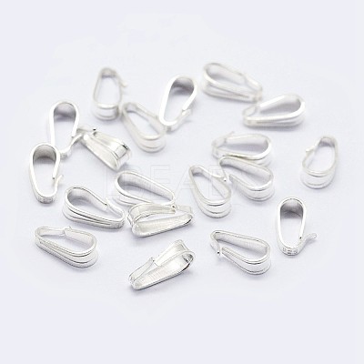 925 Sterling Silver Snap on Bails STER-F036-08S-4x8mm-1