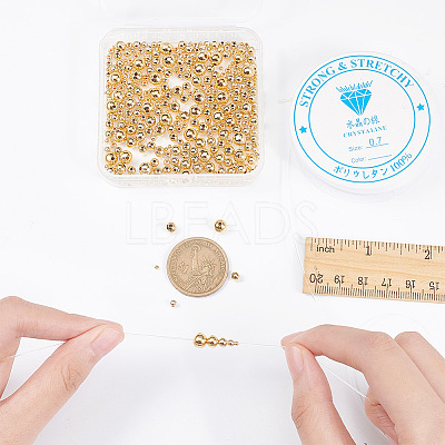 360Pcs 5 Styles Brass Spacer Beads KK-AR0003-33-1