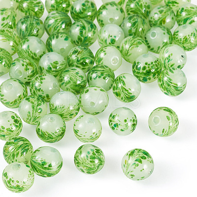 50Pcs Handmade Sand Lampwork Beads LAMP-TA0001-60B-1