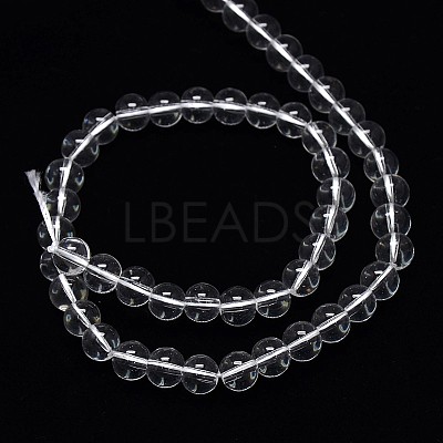 Crystal Glass Round Beads Strands EGLA-F037-8mm-B02-1