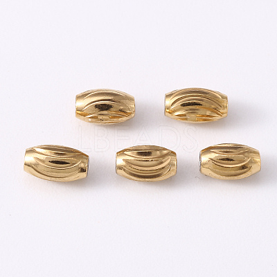 201 Stainless Steel Corrugated Beads LS-X-STAS-S103-16A-G-1