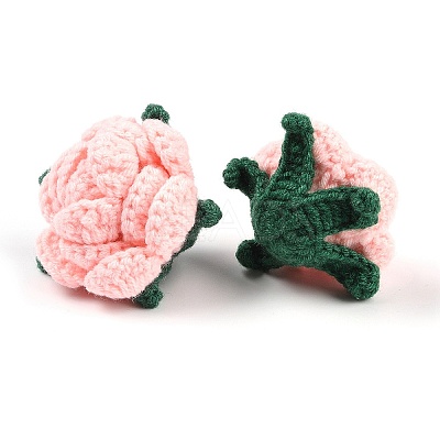 Cotton Knitting Artificial Flower DIY-P082-01F-1
