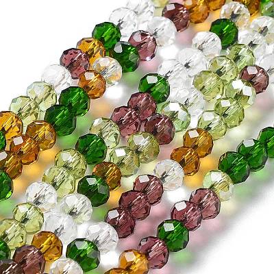 Glass Beads Strands EGLA-A034-M6mm-26-1