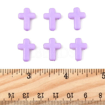 200Pcs Opaque Acrylic Beads SACR-FS0001-39F-1