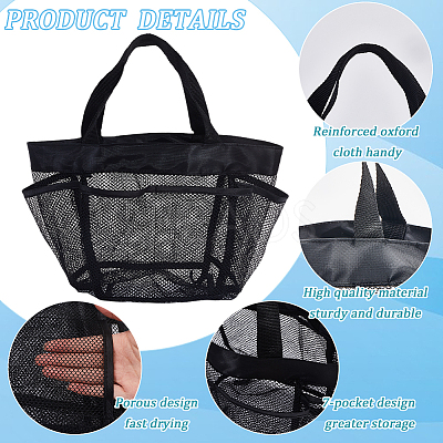 1Pc Rectangle Polyester Sandbeach Tote Bags ABAG-CN0001-15-1