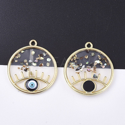 Epoxy Resin Pendants RESI-S365-76A-1