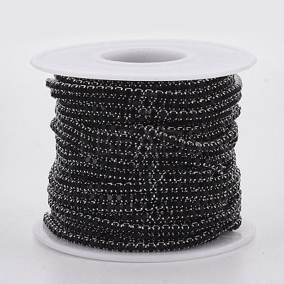 304 Stainless Steel Rhinestone Strass Chains STAS-T055-01P-1