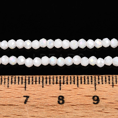Electroplate Glass Beads Strands EGLA-A034-P1mm-B33-1
