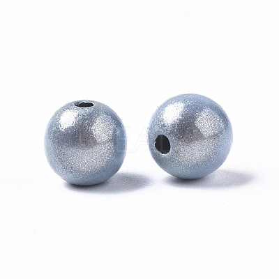 Spray Painted Acrylic Beads MACR-Q154-18mm-005-1