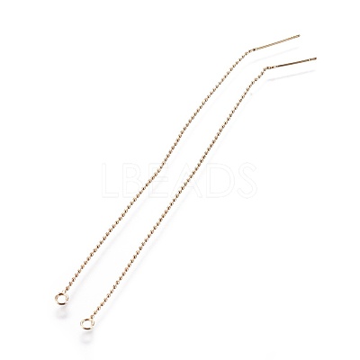 Brass Stud Earring Findings KK-I645-03G-1
