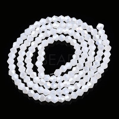 Imitation Jade Electroplate Glass Beads Strands EGLA-A039-J2mm-A06-1