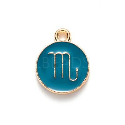Alloy Enamel Pendants ENAM-S124-01B-05L-1