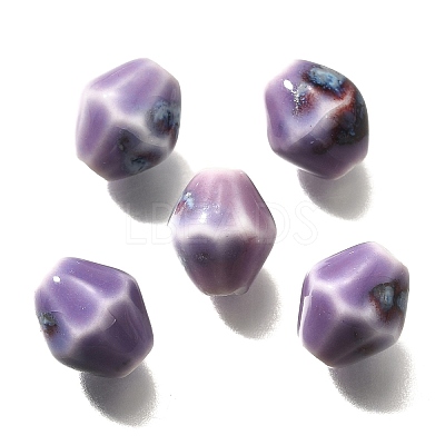 Vintage Style Glazed Ceramic Porcelain Beads PORC-H013-01-24-1