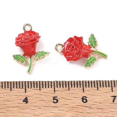 Alloy Enamel Pendants AL-CBA1C50-03G-01-1